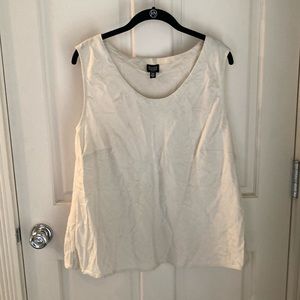 Eileen Fisher Woman 1X Linen Shell Ecru